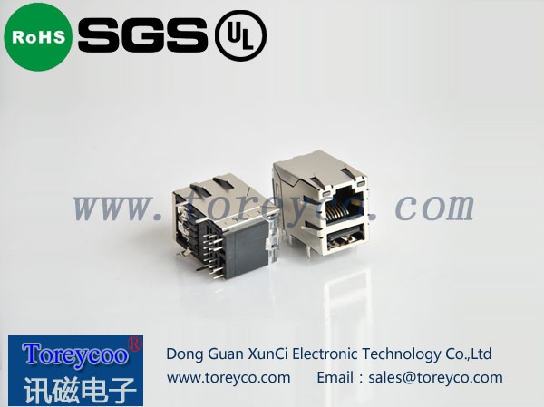 RJ45带变压器 RJ45带变压器